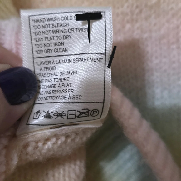 BB Dakota Pastel Rainbow Stripe Crewneck Sweater, Acrylic & Wool Blend, EUC! - Picture 12 of 12